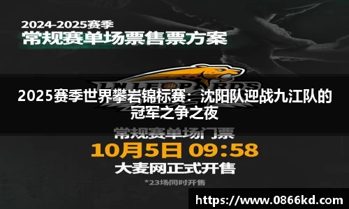 2025赛季世界攀岩锦标赛：沈阳队迎战九江队的冠军之争之夜